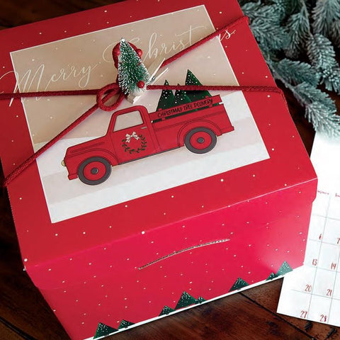 Red Truck Christmas Gift Box