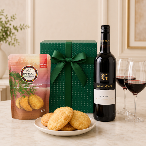 Coast Salish Bannock & BC Wine Gift Box