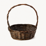 Natural willow basket foundation for a custom gift basket