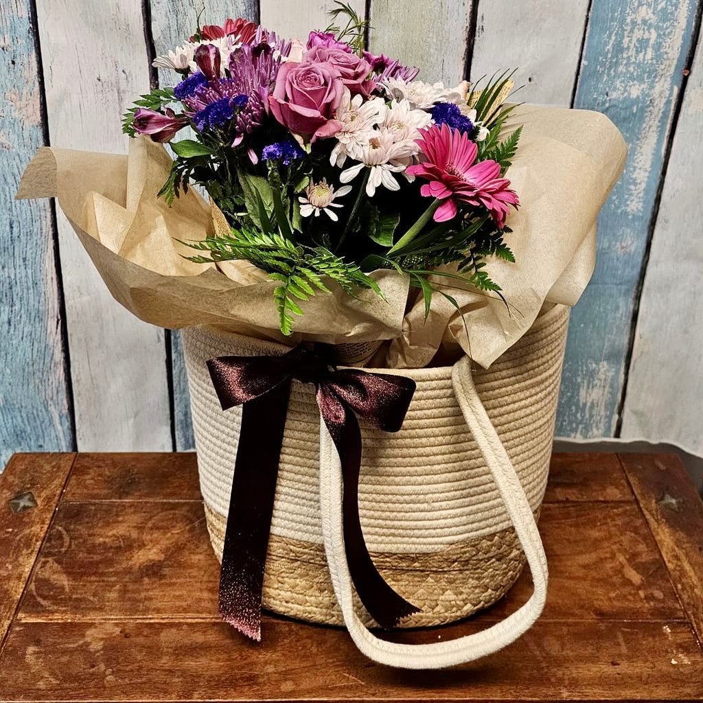 Spring Edition ~ Flower and Goodies Bag | Gift Basket Vancouver