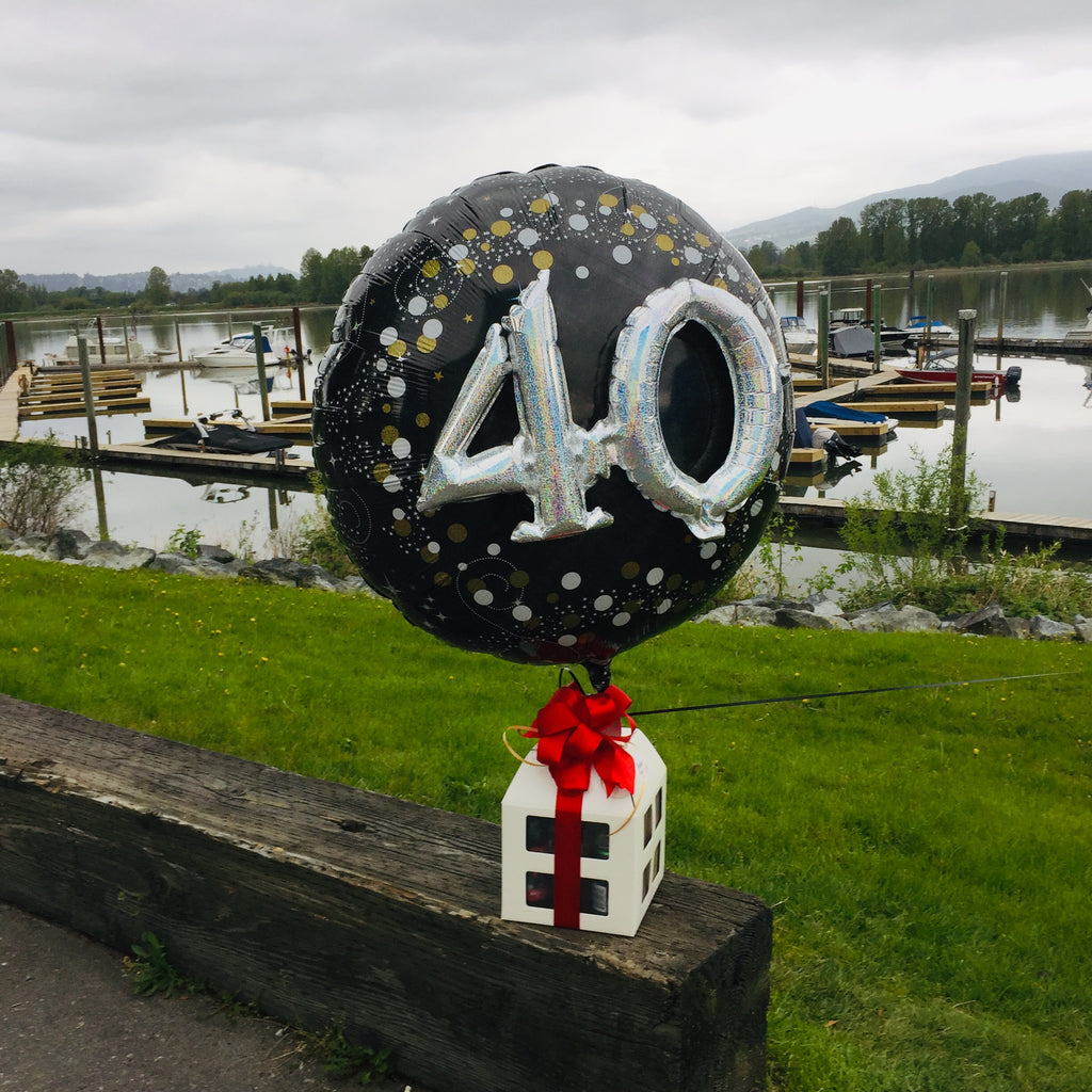 Happy 40th Birthday Gift Basket | Basket Revolution Gifts Vancouver BC