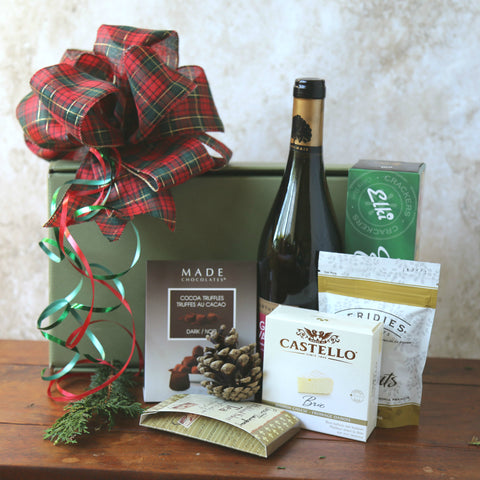 Wine and Cheese - Gift Basket from Basket Revolution