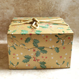 Christmas Greetings Gift Box with Handles