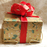 Christmas Greetings Gift Box with Handles